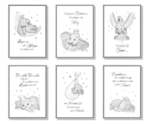 Dumbo elephant nursery wall - nursery,