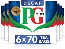 PG Tips Decaf Black Tea Bags 420 Pack 6 Boxes