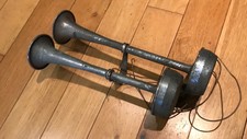 Vintage Twin Towers Klaxon Fog Horn, Trumpet Air Horn, Maritime