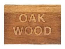 Hand Carved OAK WOOD Sign