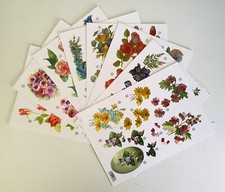 Wild Flower GardenFoiled Die Cut Decoupage Sheets