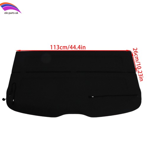 Black rear parcel shelf - black, for