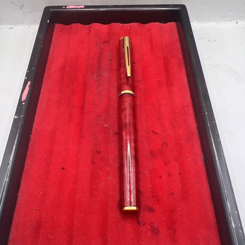 Waterman red lacquer ballpoint - red,
