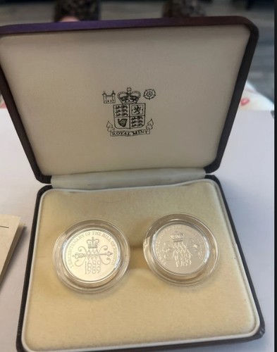 1989 silver proof - silver, piedfort