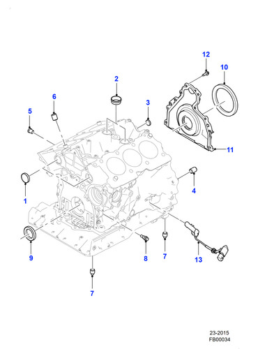 Jaguar breather housing gasket - breather,