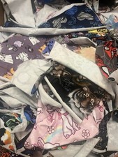 1KG Fabric Scrap Bag Remnants Bundle Mixed Material Craft Doll Making Off Cuts