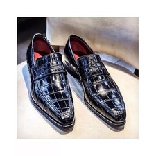 Men Handmade Black Leather