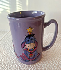 Disney Store exclusive Eeyore 3D Christmas Large mug Purple