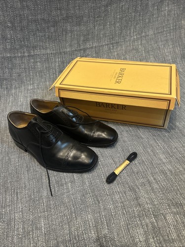 Barker flex black semi brogue - barker, semi-brogue