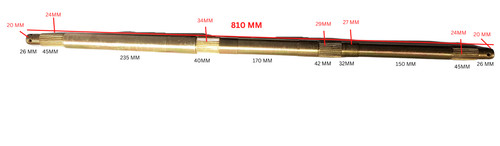 Rax34 rear axle - rear, for