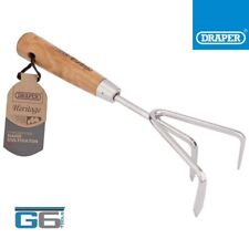 DRAPER HERITAGE STAINLESS STEEL HAND CULTIVATOR WITH ASH HANDLE, STOCK NO: 99026