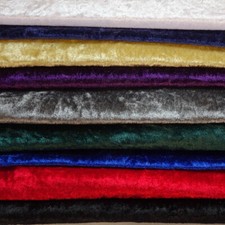 Crushed Velvet/ Stretch Velour - 150cm/59" Wide - Assorted Colours - £4.99mt