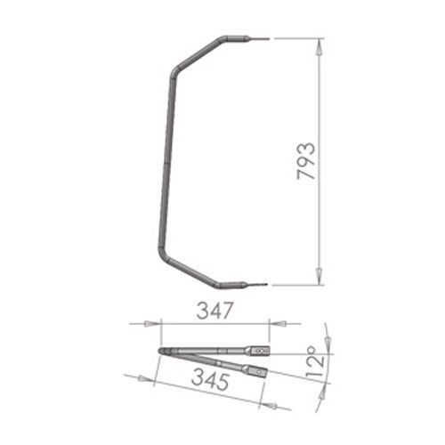 Iveco eurocargo short mirror - short,