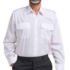 Mens White Long Sleeve Uniform