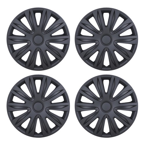 4pcs inch black sports hub - black,