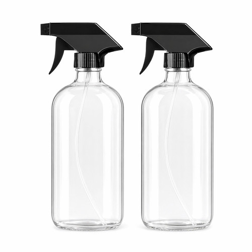 Amber glass spray - amber, bottles