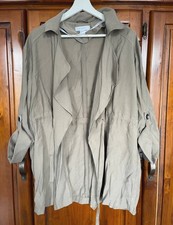 Primark Khaki Lightweight Jacket Size 14 Very Good Condition