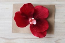 Orchid Flower Hair Accessory Rockabilly Pinup Swing Dance 50s Hairclip Handmade