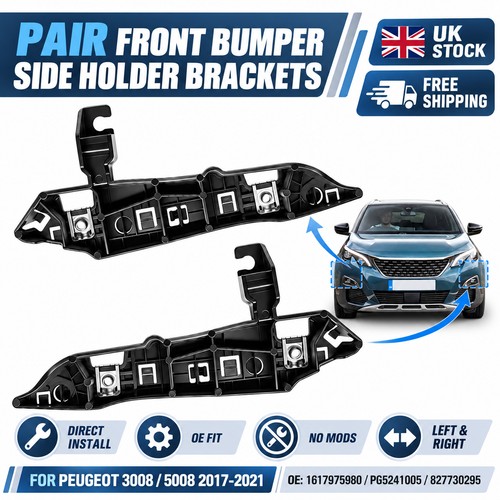 Pair front bumper holder - front,
