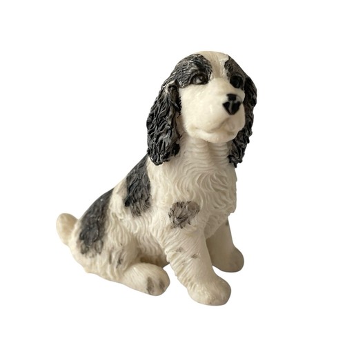 Black white cocker spaniel - black, &