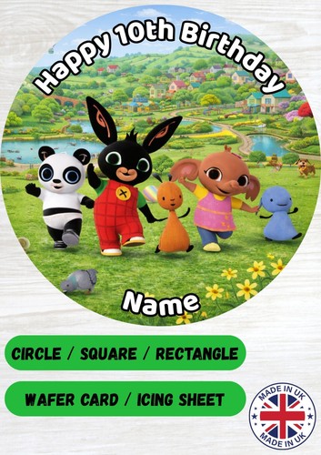 Bing bunny personalised edible - bunny,