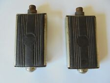 Vintage  Raleigh bicycle pedals solid rubber block.