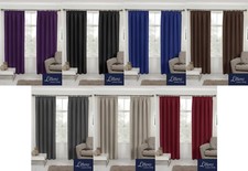 Thermal Light Reducing Blockout Pair Curtains 3" Tape, Pencil Pleat Soft Touch