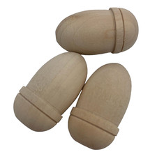 LARGE WOODEN ACORN LIGHT  3x PULL CORD End Roman Blind Cloakroom Toilet Bathroom