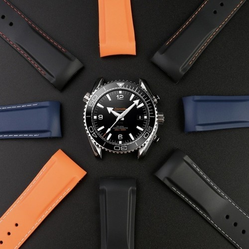 Rubber watch strap for omega - strap,