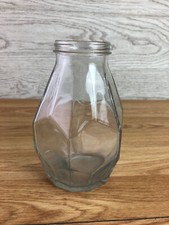 Angular Clear Glass Bottle Bud Vase 