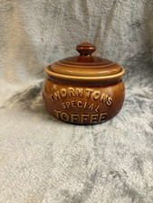 Vintage British Thorntons Special Toffee pot Retro 5" Diameter