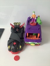 Imaginext  Bundle : DC Batman Batmobile Joker Van, Figures & Accessories