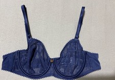 M&S ROSIE AUTOGRAPH ROSA LACE UNDERWIRED BALCONY Bra In SLATE BLUE Size 36A