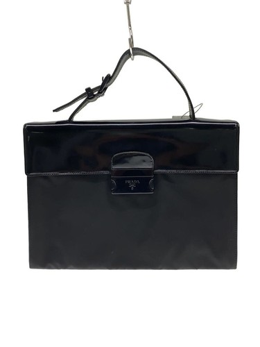 Prada embossed logo briefcase - embossed,