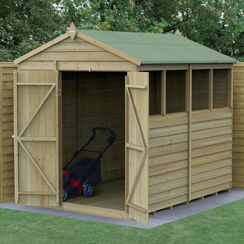 8x6 wooden garden - wooden, shed