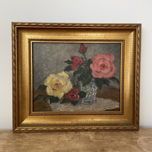 Vintage naive roses - naive, life