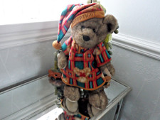 Chad Valley Bedtime Bear Good Night Matching Fleece Nightgown Cap