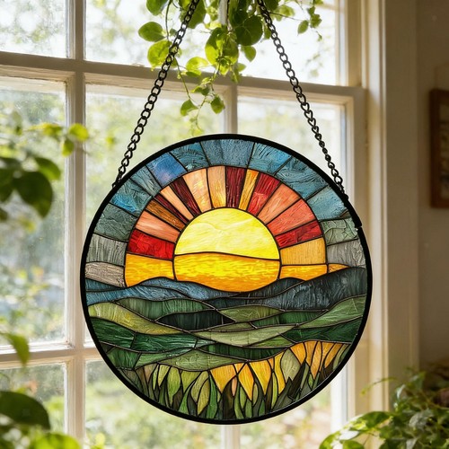 Stained glass window - stained, hanging