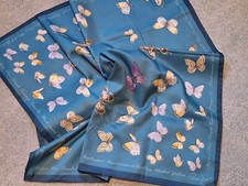  VINTAGE Silky  SCARF by Cornelia James. Colourful.