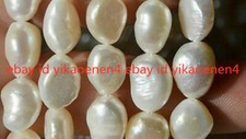 Natural 10mm white - natural, 9-10mm