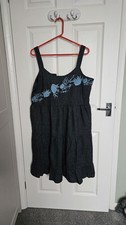 Womens Next Linen Dress Navy