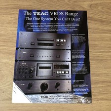 GRAM38 MAGAZINE ADVERT 11X8 TEAC VRDS RANGE OF CD PLAYERS