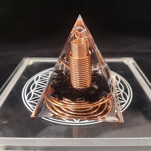 Spiral copper wire orgonite - spiral,
