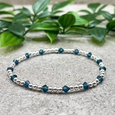 Sterling Silver Dark Blue