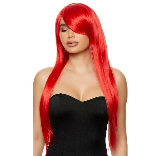 Red hot costume wig straight - hot,