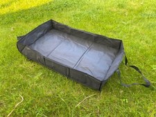 Carp Fishing Roll Up Unhooking Mat WITH SIDES Carry Cradle Black