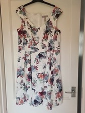 Bravissimo Pepperberry White Floral Dress 14 Really Curvy