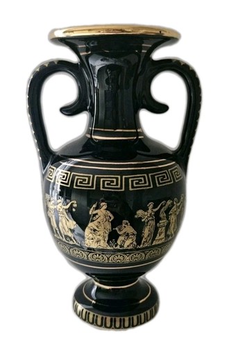 Greek vase urn dark cobalt - dark,
