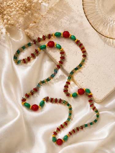 Vintage long colorful beaded - long,