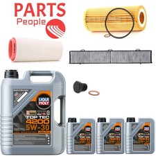 FOR BMW 330D M SPORT E91 SERVICE KIT 8L LIQUI MOLY 5W30 OIL AIR CABIN DRAIN PLUG